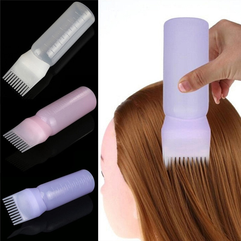 Hair Dye Bottle With Applicator Brush